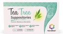 NutraBlast Tea Tree Oil Suppositories (12 greve) | All Natural Intimate Deodorant for Women | Återställ Feminine Balance | Made in USA