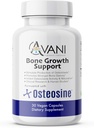 Avani Health - Osteosin Bone Growth Support - Öka benkalciumnivåer och benstyrka - Förbättrad absorption med BioPerine och AstraGin - Glutenfri bentillskott - 30 Vegan kapslar