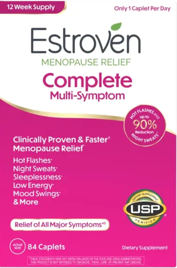 Värdepaket - Komplett Multi-Symptom Menopause Supplement för kvinnor, 84 Ct.
