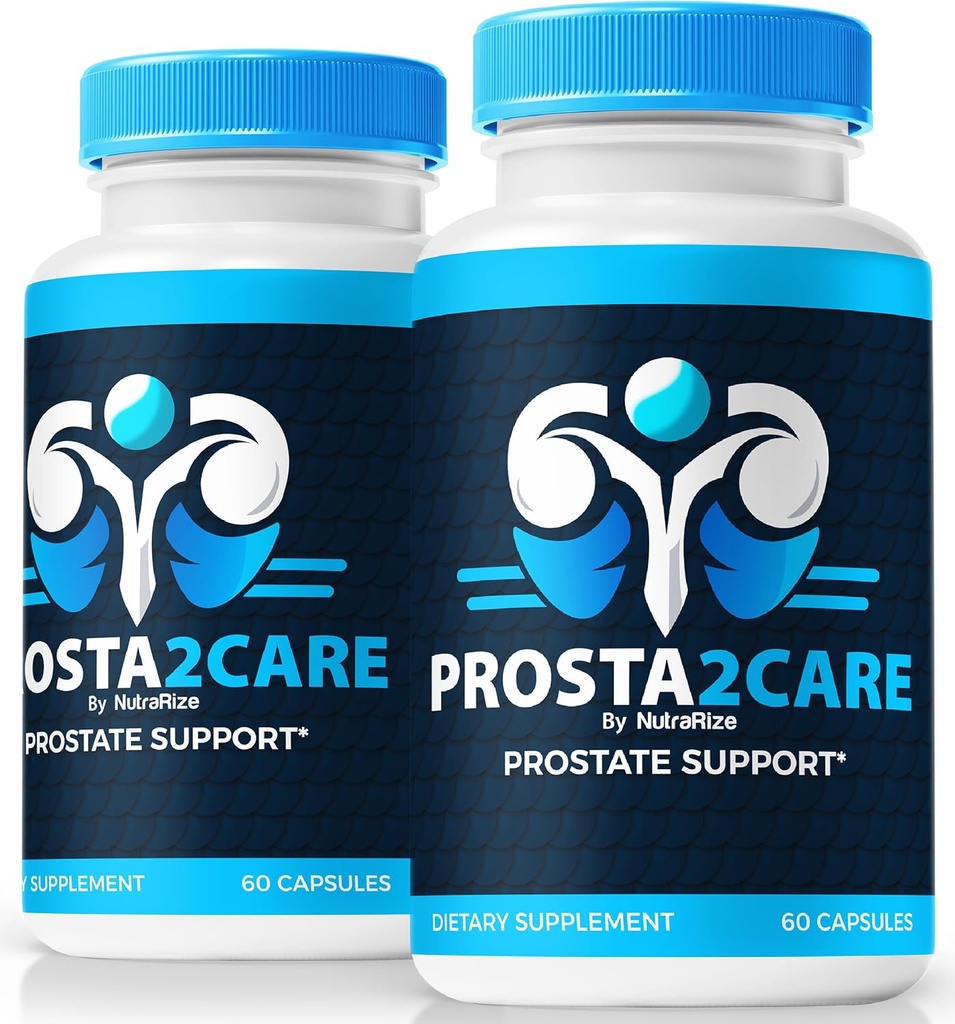 (2 Pack) Prosta2Care Capsules - Komplett formel för att upprätthålla Prostate Health, Prosta 2 Care Natural Capsules, Premium Prostate Support Formel, Officiell Prosta 2Care Pastillas Review (120 kapslar)