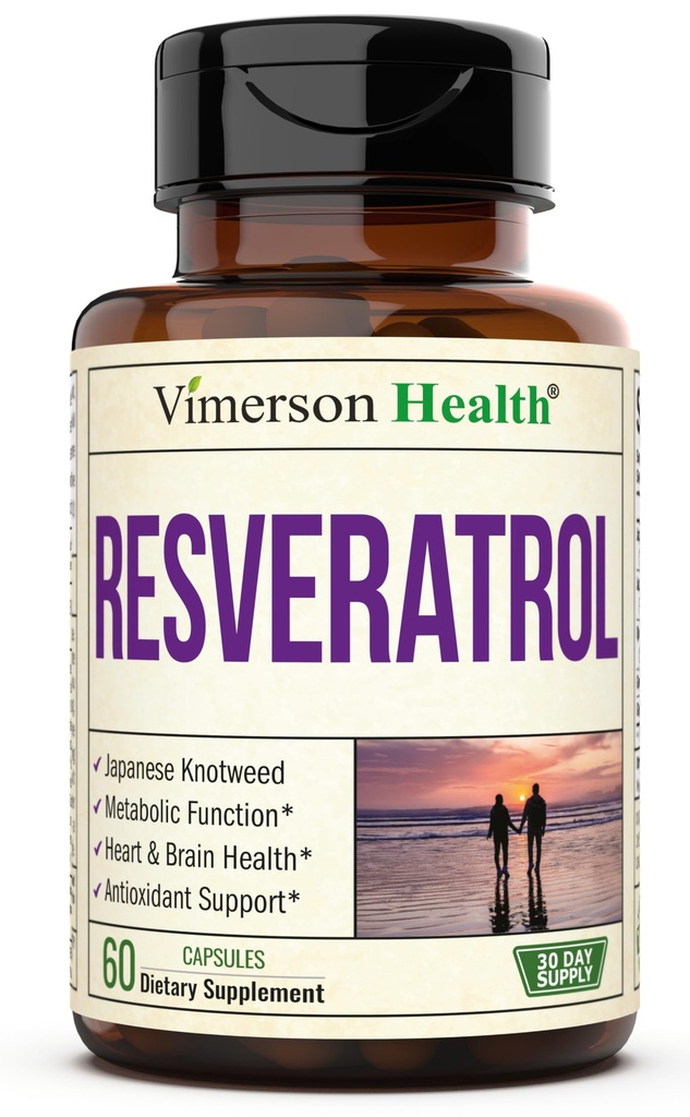 Japanska Knotweed kapslar - Resveratrol Supplement med 1000 mg japansk Knotweed, Green Tea Extract, Quercetin, Grape Extract. Potent antioxidant för hälsosamt åldrande och kardiovaskulärt stöd. 60 Caps