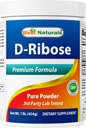 Bästa naturliga D-Ribose pulver 1 pund