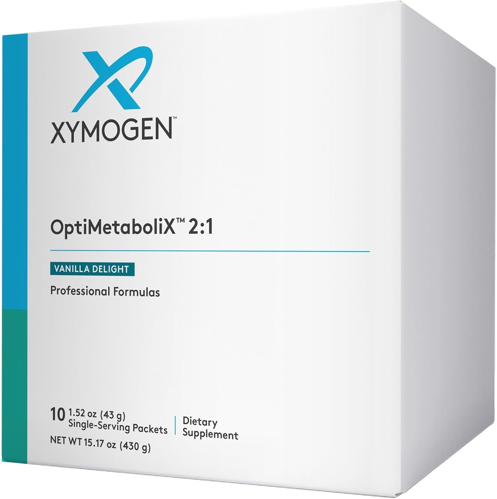 XYMOGEN OptiMetaboliX - Metabolism Supplement with B12 Vitamins and Folate - Cinnamon Supplements + Vitamin B9 - Vegan & Gluten Free - Vanilla Delight (10 Servings)