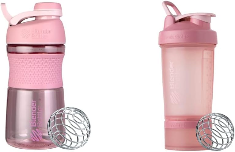 BlenderBottle SportMixer Shaker Bottle och ProStak System för Protein Shakes och Supplement Storage