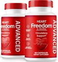 (2 Pack) Hjärtfrihet kapslar, officiella HeartFreedom piller - Upprätthåller energi och hälsa, Hjärtfrihet för cirkulationsstöd, All Natural Detox Glyco Optimizer, Premium Formel (120 kapslar)