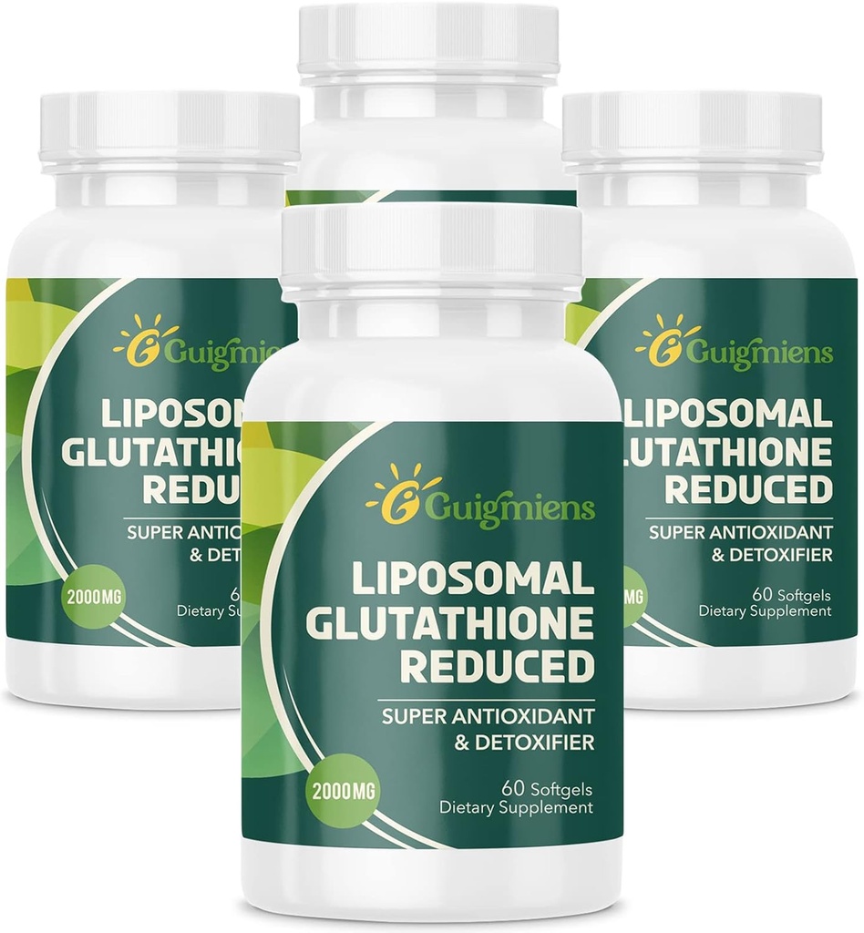 Liposomal Glutathione 2000 MG,10x Bättre Absorption, Glutathione Supplement med Hyaluronic Acid + Collagen Peptide + Resveratrol,Powerful Antioxidant, Health Aging, Immune Health, 240 Count