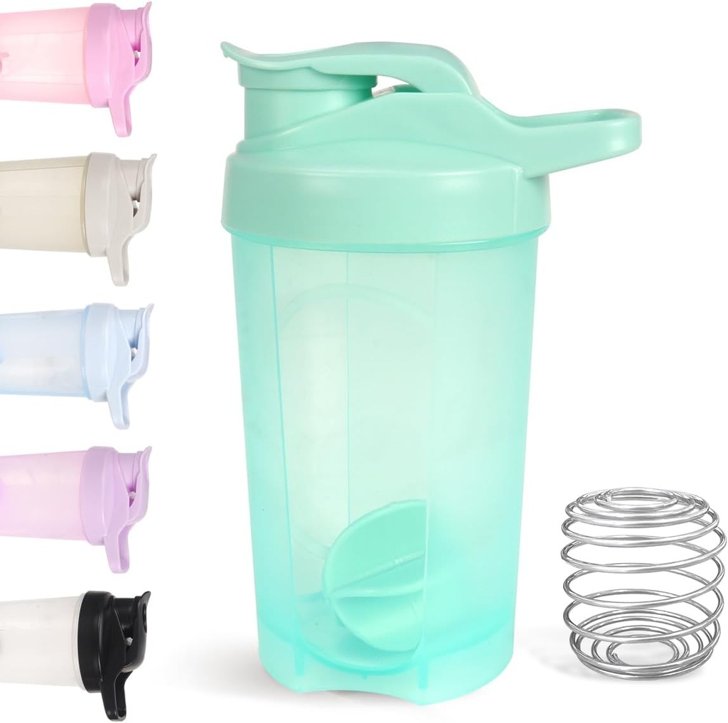 D.Y.A 16oz Shaker Bottle, Leak Proof Sports Shaker för Protein Shakes, Pre Workout & Travel, BPA Free, Green, 16oz/500ml