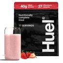 Huel Black Edition | Strawberry Shortcake 40g Vegan Protein Powder | Näringsmässigt komplett måltid | 27 Vitaminer och mineraler, Gluten Free | 17 portioner | Scoop ingår inte för att minska plast