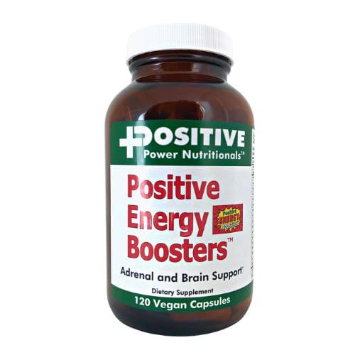 VitaBoost Positive Power Energy Boosters – Natural Energy Supplement with Herbs, B-12, Bee Pollen, Jitter-Free Smooth Energy, Quick & Safe, No Caffeine, Ephedra, or Guarana (120)