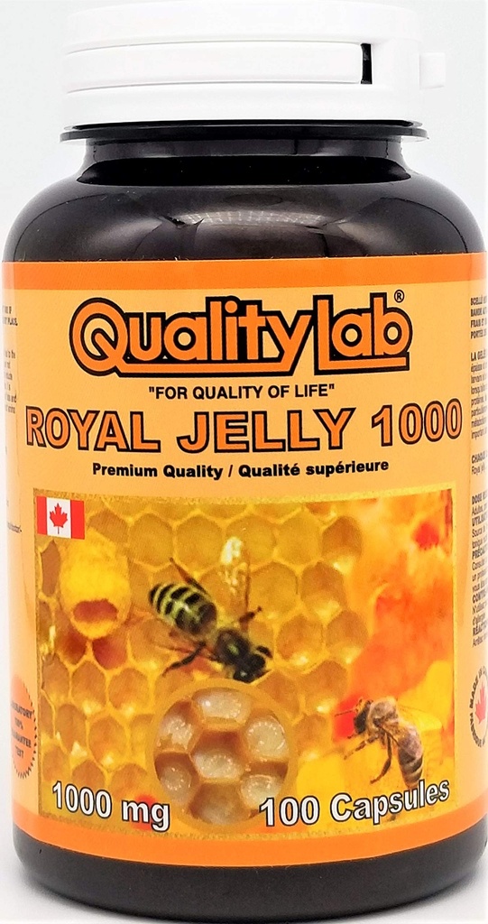 Royal Jelly 1000 mg 100 mjukgel kapslar (Made in Canada)