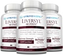 Godkänd Science Liversyl - Stöd Optimal Liver Function - Rengör och Detox - Snabb och effektiv - Milk Thistle, Artichoke Extract och Bioperine - Vegan - 180 greve - 3 månaders leverans - Made in USA