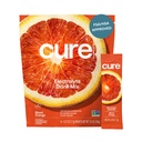 Cure Hydration | Plant-Based Electrolyte Drink Mix | No Added Sugar | FSA-HSA | Dehydration Relief Powder Made with Coconut Water | Non-GMO | Vegan | Påse av 14 Packets - Blood Orange