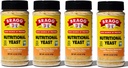 Bragg Nutritional Yeast Seasoning - Vegan, Gluten Free Cheese Flakes - Bra Source of Protein & Vitamins - Nutritious Savory Parmesan Cheese Substitute - Non GMO Verified, 4.5 Ounce, 4-Pack