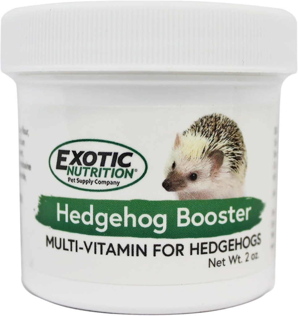 Hedgehog Booster - Fullständig multivitamin - pulveriserad vitamin och mineraltillskott för Pet Hedgehogs (2 oz.)