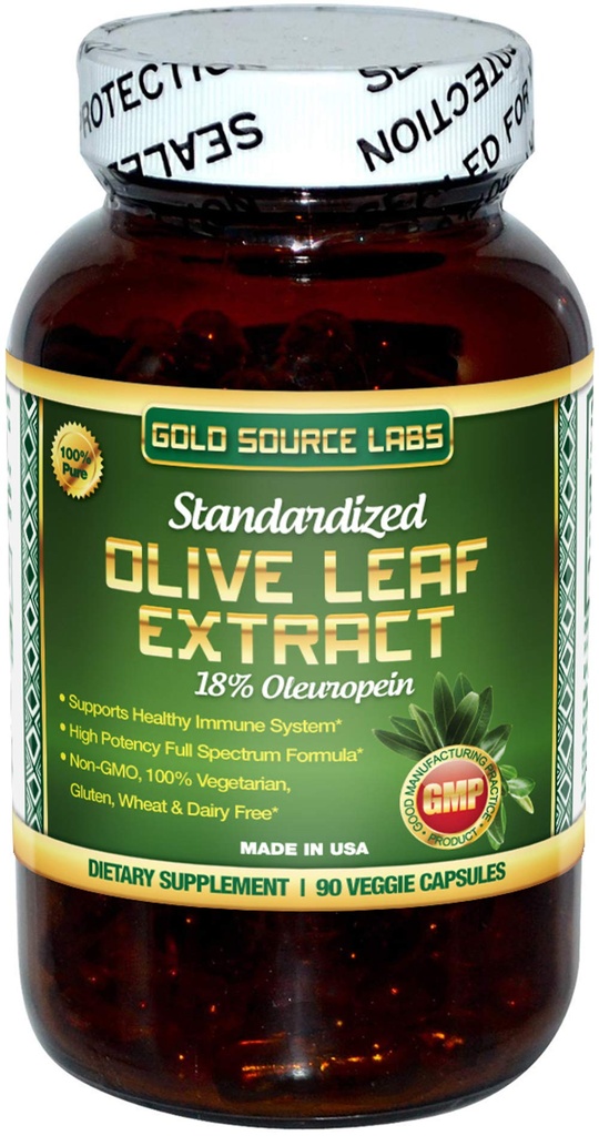 Organisk olivblad extrakt kapslar - ren organisk olivblad Plus standardiserad oleuropein extrakt, 90 vegetariska kapslar, 400 mg Maximal styrka komplex för immunhälsa