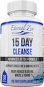 Eternal Zen 15 Day Colon Cleanser Detox med extra styrka örter, är Senna en snabbverkande naturlig laxermedel för förstoppningshjälp - Hela kroppen rengöra - 30 kapslar