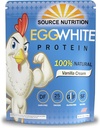 TradeKing 1 lb Egg White Protein Powder by Source Nutrition - 25 Grams Protein, Bygg Lean Muscle, Dairy Free - Vanilla Cream
