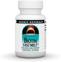 Källa Naturals Biotin Fast Melt, Hair Skin och Nail Support*, 10 000 mg - 60 Fast Melt tabletter