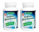 De La Cruz Pure Sodium Bicarbonate Powder - Baking Soda & Baking Powder Aluminium fri Antacid för Heartburn & Indigestion - Packad i USA - 4 OZ (2 flaskor)