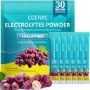 Hydration Packets Sugar Free, Electrolyte Drink Mix Portable Hydration Packets för snabb Hydration, Grape Flavor, 30 Sticks
