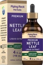 Piping Rock Nettle Leaf Extract | 4 Fl Oz | Premium Liquid | Certified Herbal Botanical Tincture | Alkoholfria droppar | Urtica Dioica | Vegetarian | Non GMO, Gluten Free Supplement