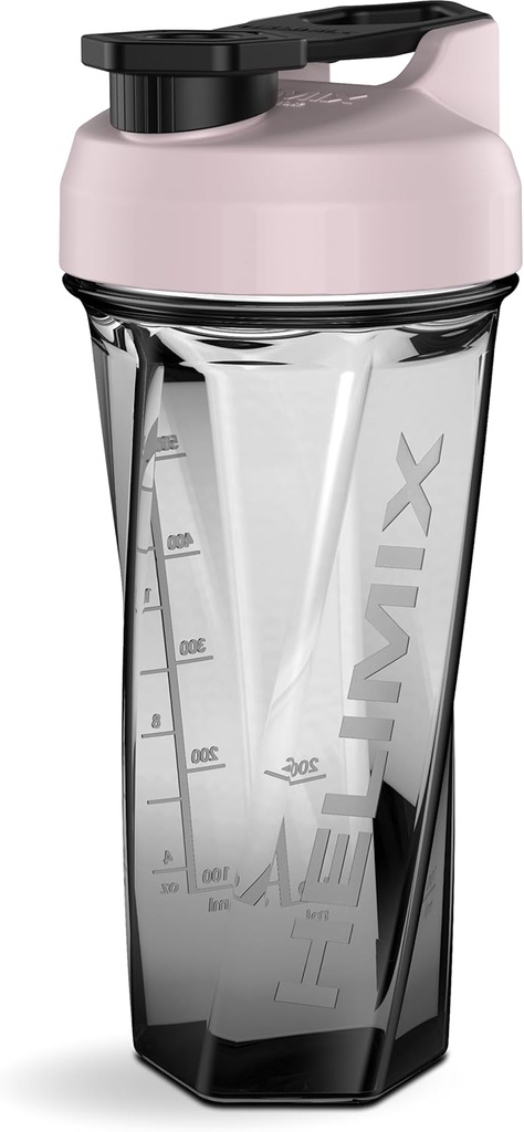 HELIMIX 2.0 Vortex Blender Shaker Bottle Holds upp till 28oz | No Blending Ball or Whisk | USA Made | Portable Pre Workout Whey Protein Drink Shaker Cup | Mixes Cocktails Smoothies Shakes | Top Rack Safe