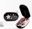 Black Small Pill Cutter Splitter med Centering Device för små och små piller, skär Vitaminer Tablets, Portable Exquisite Pill Crusher för Purse Pocket
