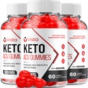 (3 Pack) Vista Keto ACV Gummies - Avancerad Formel Vista Keto Plus ACV Gummies Apple Cider Vinegar Vista ACV Dietary Supplement Men Women (180 Gummies)