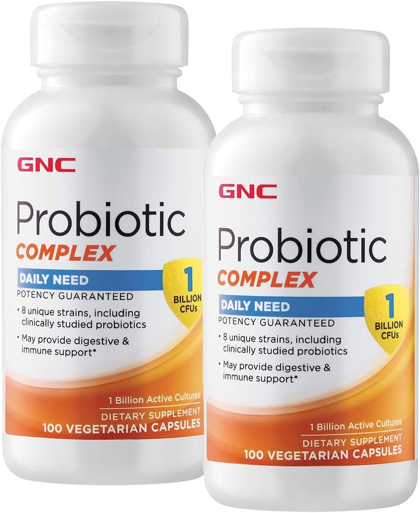 GNC Probiotic Complex Daily Need - 1 miljarder CFU - Twin Pack