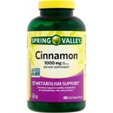Spring Valley Cinnamon kosttillskott, 1000 mg, 400 vegetariska kapslar - Metabolism Support. Inkluderar Sticker.