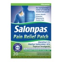 Salonpas Smärta Relief Patch, 20 greve (Pack of 1), Upp till 12 timmar Temporary Relief of Mild to Moderate Pain, Backache, Sore Muscle, Sprains, Bruises
