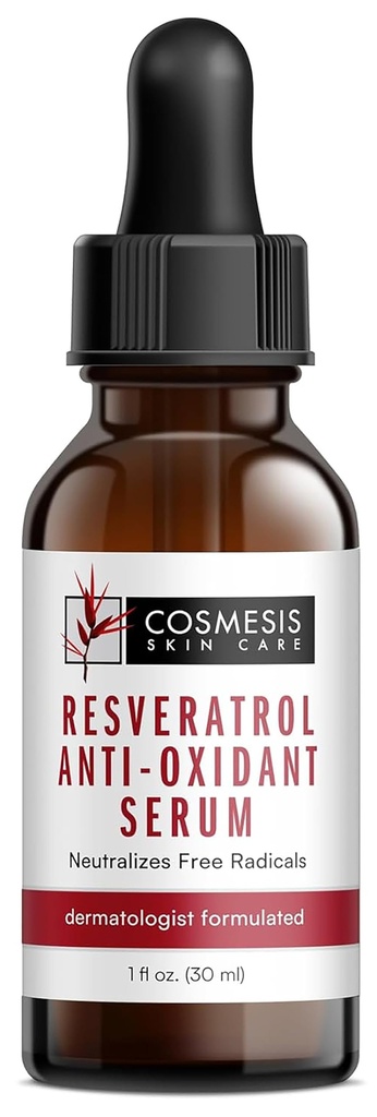 Resveratrol Anti-Oxidant Serum - Bekämpa åldrande med antioxidanter från Tea Polyphenols & Resveratrol - 1 fl oz - Cosmesis