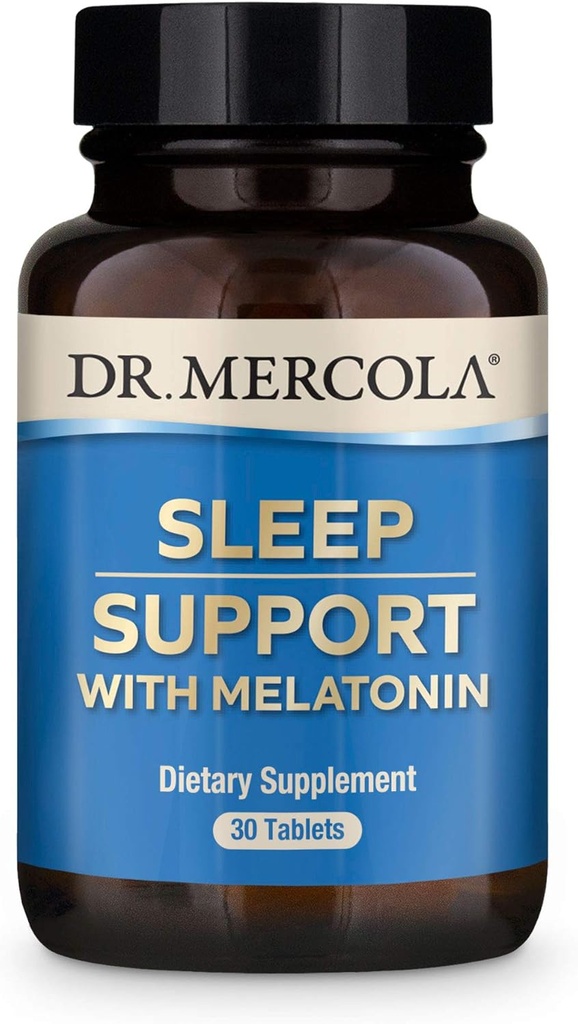 Mercola Melatonin Sleep Support, 30 portioner (30 tabletter) Non GMO, Soy Free, Gluten Free