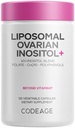 Codeage Liposomal Ovarian Inositol + Supplement - Myo-Inositol & D-Chiro-Inositol 40:1 Blend, Folate 5-MTHF, CoQ10, Pomegranate & Wild Blueberry, Liposomal Delivery, Non-GMO, Gluten-Free - 120 kapslar
