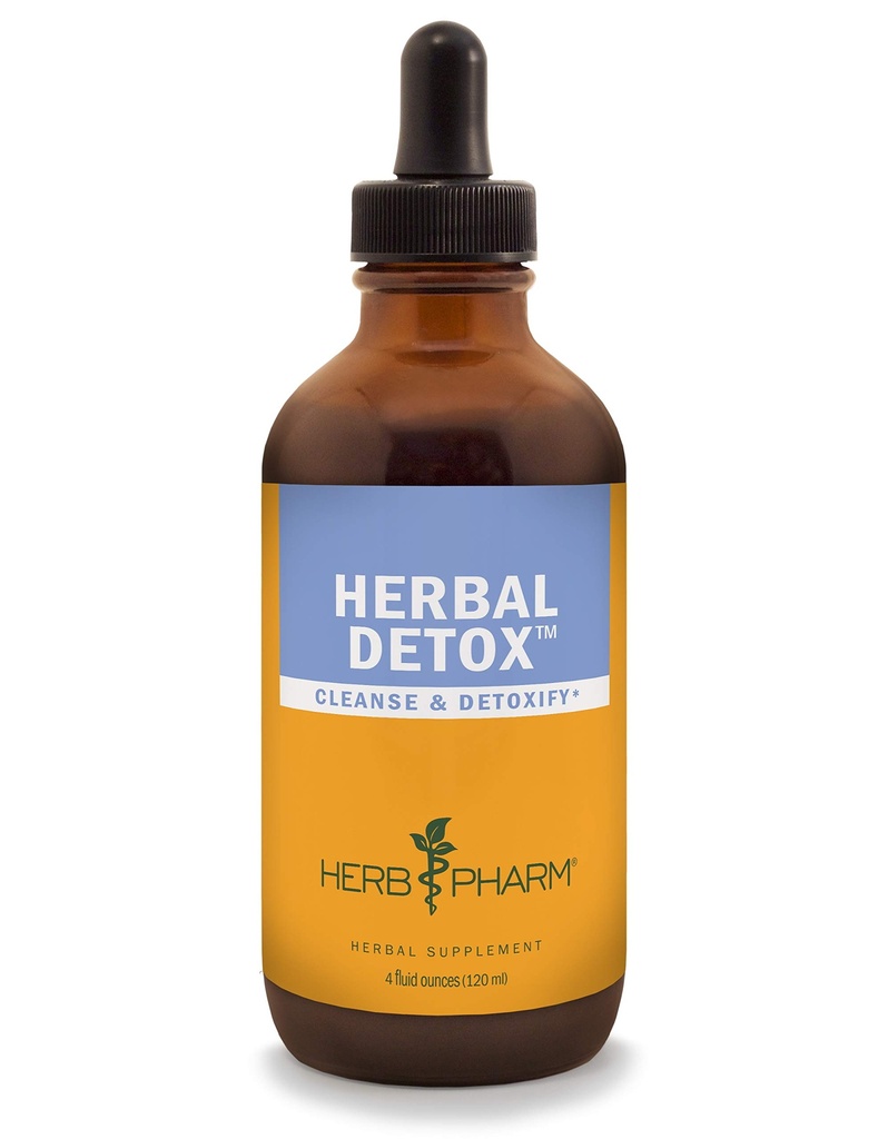 Herb Pharm Liquid Herbal Detox Formel för rengöring och avgiftning - 4 Ounce