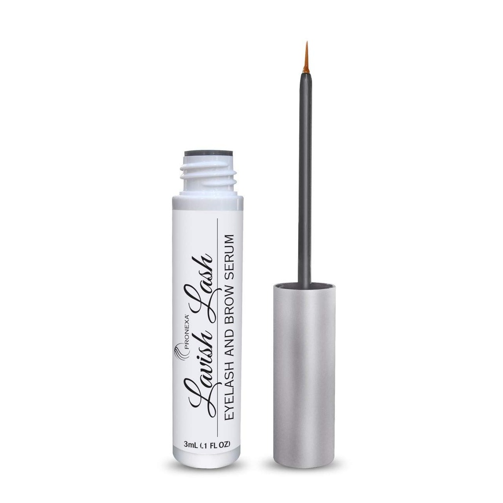 Hairgenics Lavish Lash - Eyelash Growth Enhancer & Brow Serum med Biotin & Natural Growth Peptides för långa, tjocka ögonfransar och ögonbryn! Dermatolog Certified, Cruelty Free & Hypoallergenic.