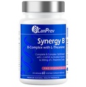 CanPrev Synergy B Complex med L-Theanine 60 kapslar 30-dagars leverans - Främja mental avkoppling, förbättra energi, kognitiv klarhet och stöd kropp och sinne - Vegan, icke-GMO och glutenfri