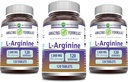 Fantastiska Formler L-Arginine Supplement | 1000 Mg Per Servering | Tabletter | Amino Acid Supplement för kvinnor och män | Non-GMO | Gluten Free | Made in USA (120 Count | 3 Pack)