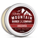 Rocky Mountain Barber Company Beard Balm - Classic Unscented - 100% naturlig - Premium Wax Blend med näringsrika bin Wax, Jojoba, Coconut Oil