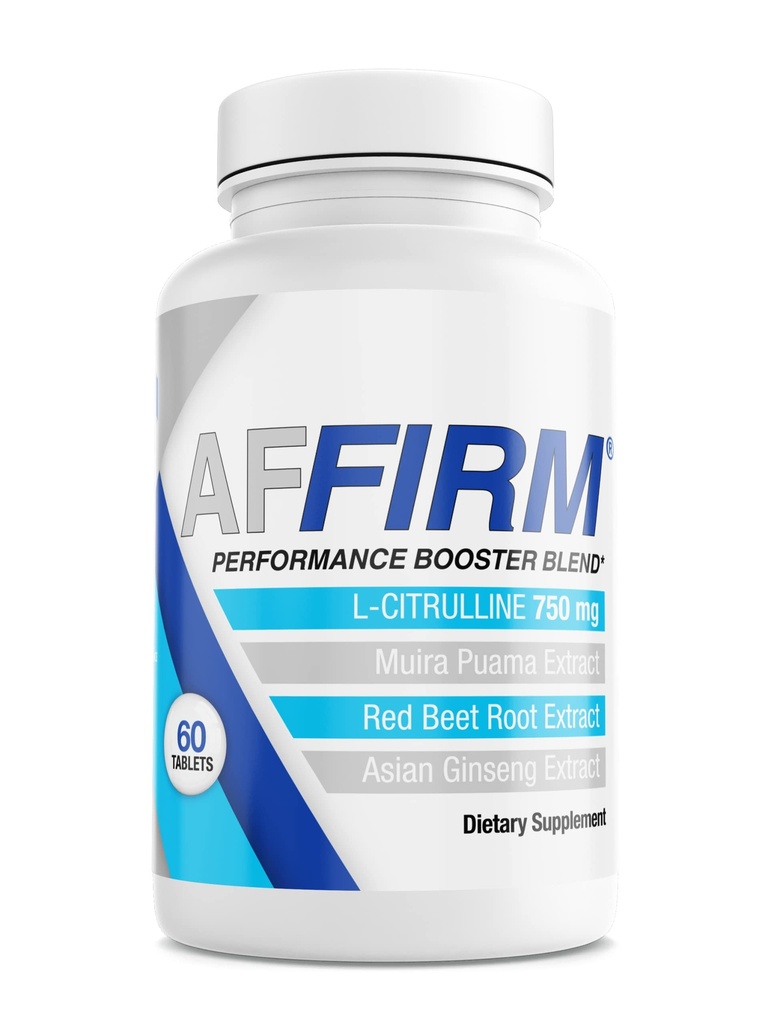 Affirm Science L-Citrulline Dietary Supplement 750mg 60 tabletter | Cirkulation och Male Performance | Skapad av Dr Judson Brandeis