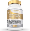 Ultimate CoQ10 UBIQUINOL 100mg - Över 4X mer effektiv: Maximal absorption och styrka - Icke-GMO / Soy Free - Kaneka Ubiquinol - 60 flytande mjukglar