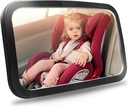 Shynerk Baby Car Mirror, Safety Car Seat Mirror för bakåtvänd spädbarn med bred Crystal Clear View, Shatterproof, 360° Rotation, Crash Tested och Certified