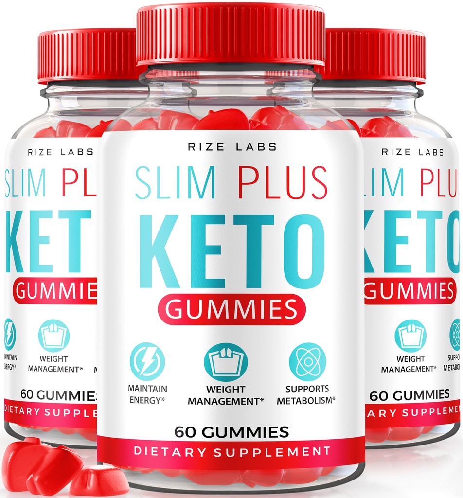 Rize labs - Slim Plus Keto ACV Gummies för avancerad viktminskning, All Natural Apple Cider Vinegar Supplement (180 Gummies)