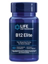 Life Extension B12 Elite, adenosylcobalamin, methylcobalamin, två aktiva former för hjärnhälsa och dopaminproduktion, icke-GMO, glutenfri, vegetarisk, 60 lozenges