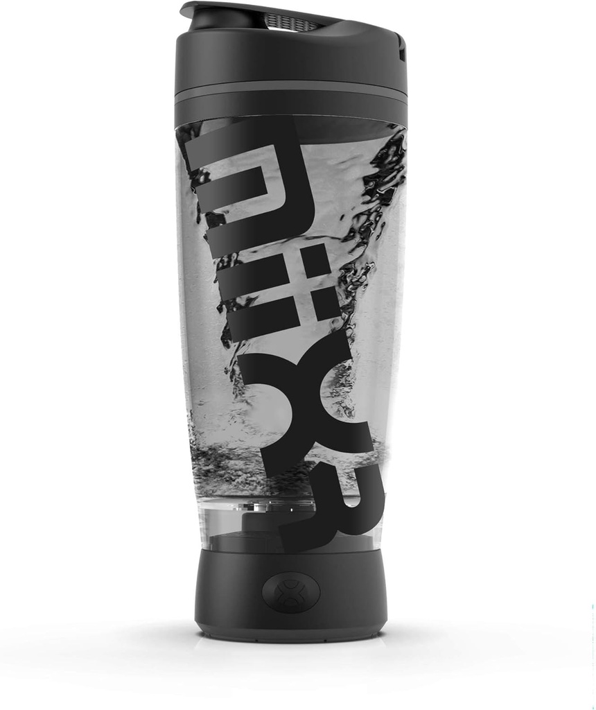 Promixx Original Shaker Bottle (MiiXR Edition) - Batteri-drivna för Smooth Protein Shakes - BPA Free, 20oz Cup (Black/Gray)