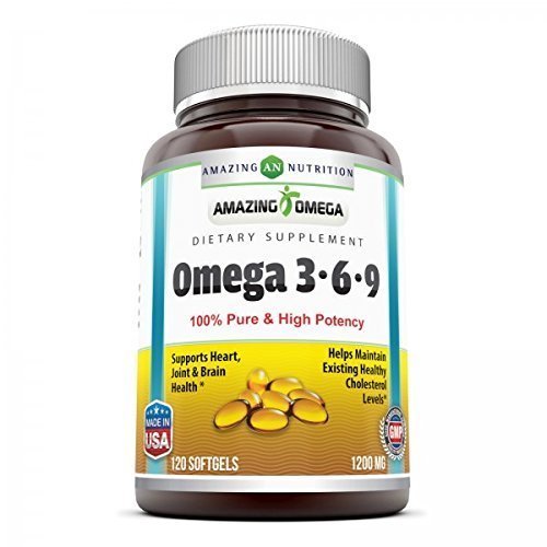 Fantastisk Omega 3.6.9 Tillägg | 1200 Mg | Lemon Flavor | Unikt Formel av Flaxseed Oil, Borage Oil, Fatty Acids | Non-GMO | Gluten-Free | Made in USA (1 Pack | 250 Softgels)