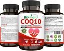 BioFinest CoQ10 Coenzyme Q10 100mg Supplement - Snabb släpp snabbt absorption - Immunhjärt energiantioxidant (120caps)