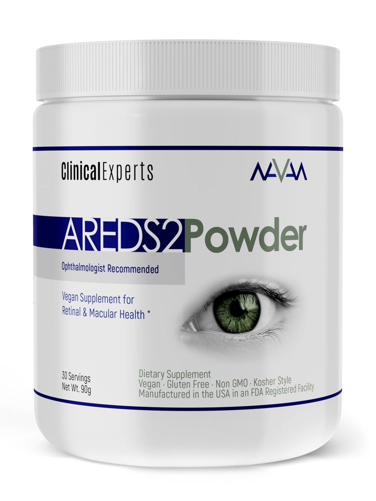 Navan AREDS 2 pulver för dem som inte kan konsumera tabletter eller Softgels - Eye Vitamins & Minerals - Lens Clarity & Retina Health av kliniska experter, Lutein, Zeaxanthin & Zink Kosher Style, 30 portioner