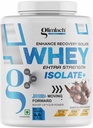 GLIMLACH Whey Extra Strength Isolate + Proteinpulver för muskelstöd och återhämtning, Vegetarian - Primär Källa Whey Isolate (4.4LBS, Chocolate)