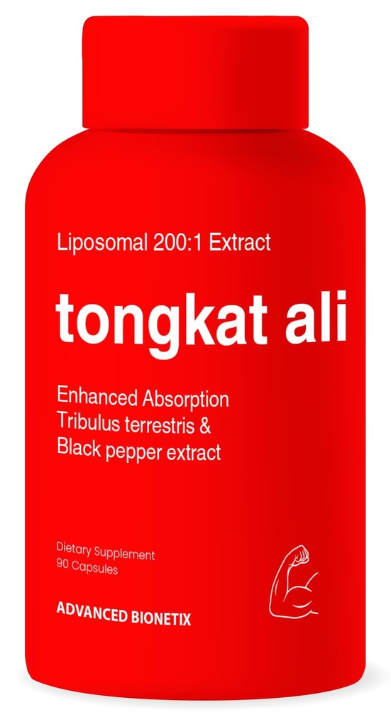 Liposomal Longjack Tongkat Ali Extract Capsules 200x Styrka | 200.000 mg | Styrka, Kör, Prestanda & Muskel Massa
